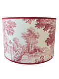 Paralume Toile de Jouy Rosso