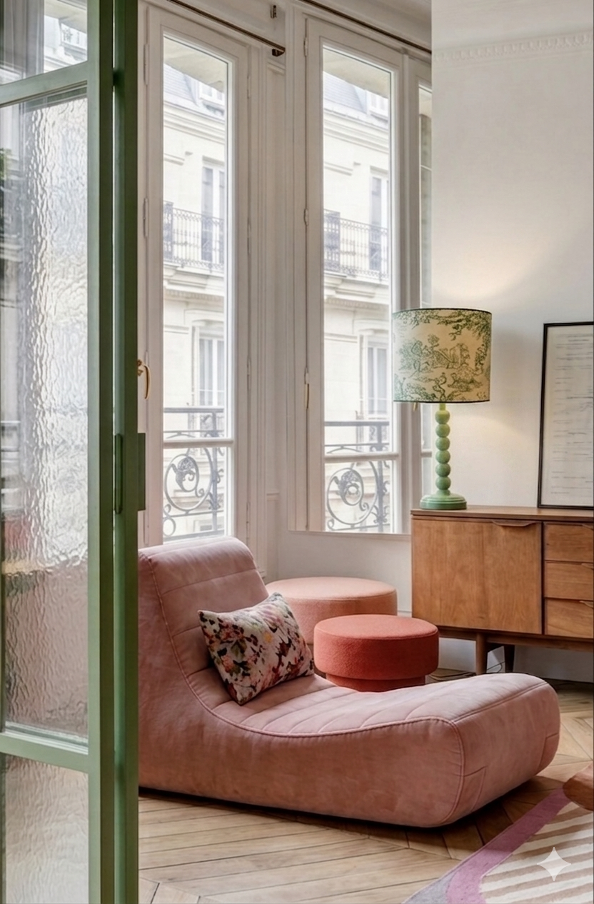 Paralume Toile de Jouy Verde